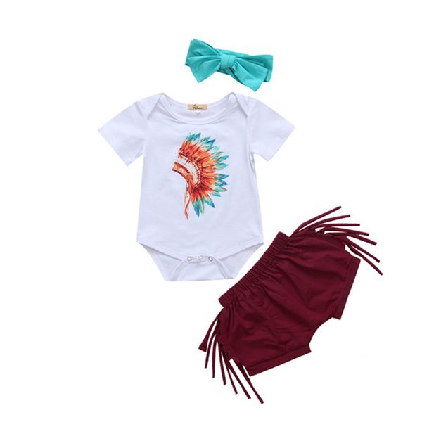 infant baby girls clothes cotton summer newborn baby romper + tassel shorts + headband 3pcs kids clothes set girls outfits children clothing, White
infant baby girls clothes cotton summer newborn baby romper + tassel shorts + headband 3pcs kids clothes set girls outfits children clothing, White