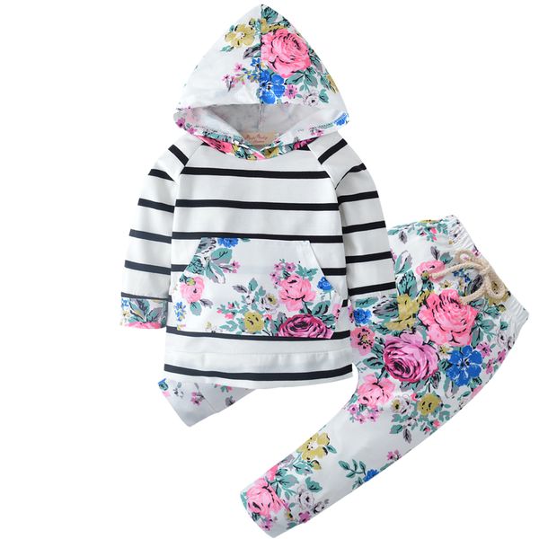 newborn infant baby girl clothing set hooded floral long sleeve pants cotton cute clothes outfits set baby girls, White
newborn infant baby girl clothing set hooded floral long sleeve pants cotton cute clothes outfits set baby girls, White