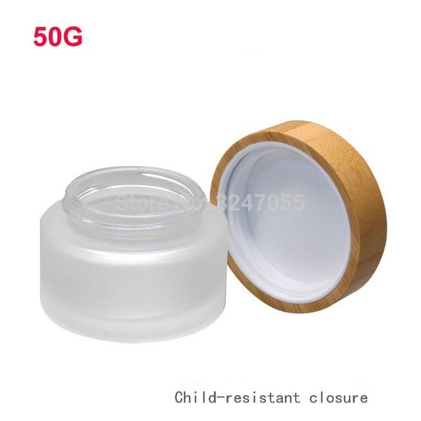 50g 36pcs natural bamboo empty frosted glass cream jar with crc cap, diy portable travel beauty makeup mask refillable vials
50g 36pcs natural bamboo empty frosted glass cream jar with crc cap, diy portable travel beauty makeup mask refillable vials