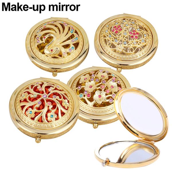 folding pocket mirror round compact double-sided crystal hollow makeup mirrors gold color for lady makeup tool h7jp
folding pocket mirror round compact double-sided crystal hollow makeup mirrors gold color for lady makeup tool h7jp