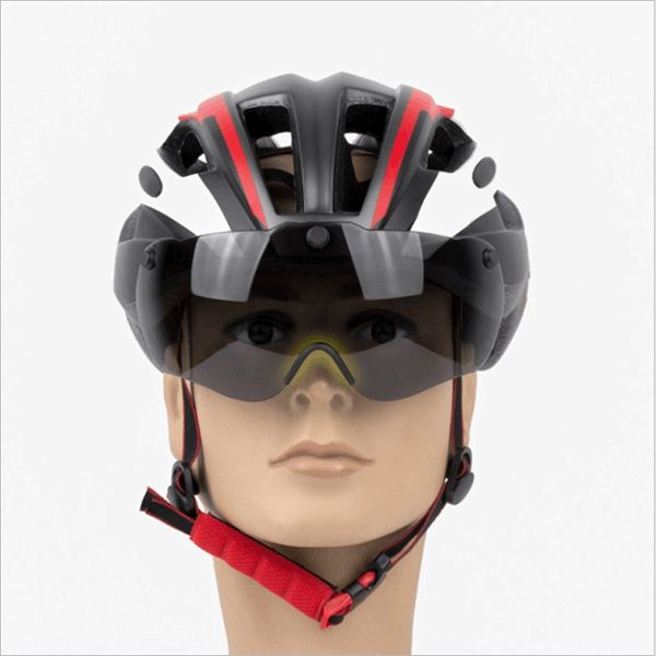 promend magnetic suction goggles riding helmet with glasses one mountain bike bicycle road riding equipment cycling accessories
promend magnetic suction goggles riding helmet with glasses one mountain bike bicycle road riding equipment cycling accessories