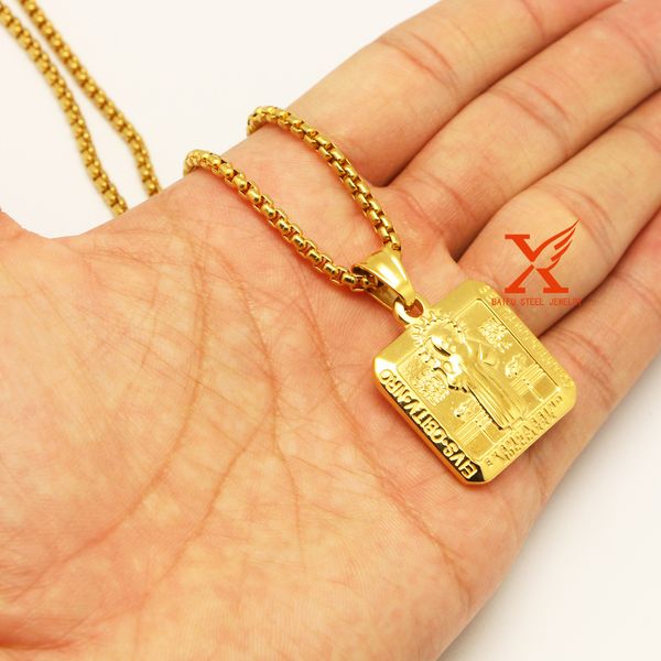 24" stainless steel smqlivb vrsnsmv pendant necklace 3mm box chain for women, Slivery;golden
24" stainless steel smqlivb vrsnsmv pendant necklace 3mm box chain for women, Slivery;golden