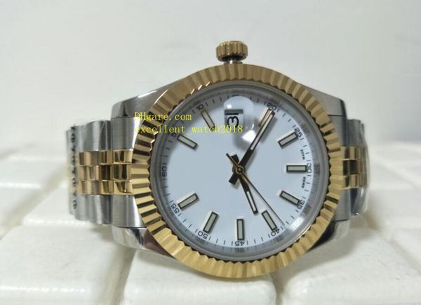 fashion watches date just ii 41 mm 126333 18k yellow gold steel white dial asia 2813 automatic mechanical excellent men's watch watches, Slivery;brown
fashion watches date just ii 41 mm 126333 18k yellow gold steel white dial asia 2813 automatic mechanical excellent men's watch watches, Slivery;brown