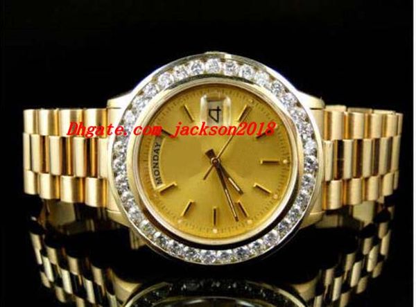luxury wristwatch pre-owned mens 41mm 18k yellow gold bigger diamond watch automatic mens watch men's watches quality, Slivery;brown
luxury wristwatch pre-owned mens 41mm 18k yellow gold bigger diamond watch automatic mens watch men's watches quality, Slivery;brown