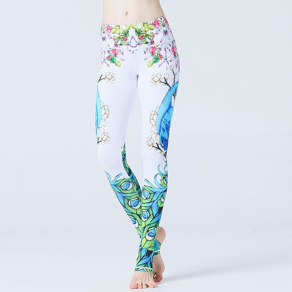 2017 spring and autumn yoga pants printing woman new pattern peacock foot pedal long pants flower elastic force close, White;red
2017 spring and autumn yoga pants printing woman new pattern peacock foot pedal long pants flower elastic force close, White;red