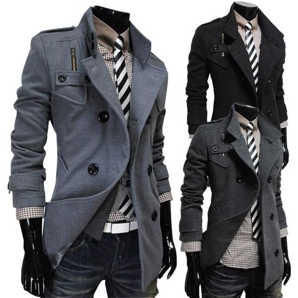 woolen cloth dust coat winter fashion popular new double-breasted design long woolen cloth dust coat of cultivate one's morality, Black
woolen cloth dust coat winter fashion popular new double-breasted design long woolen cloth dust coat of cultivate one's morality, Black