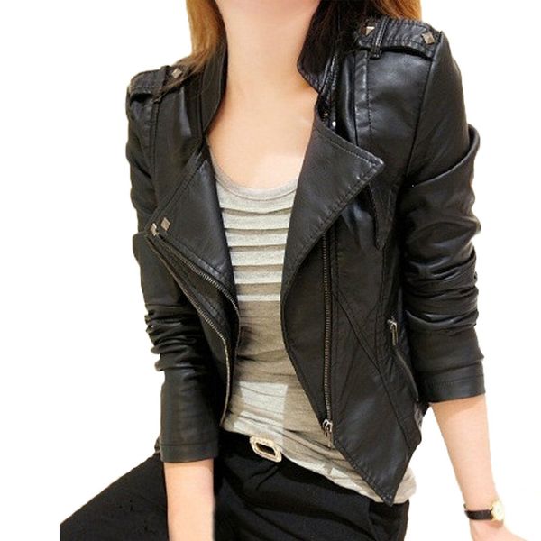 autumn pu motorcycle biker coat women fashion short design leather overcoat blazer jacket suede casual windbreaker punk c2629, Black
autumn pu motorcycle biker coat women fashion short design leather overcoat blazer jacket suede casual windbreaker punk c2629, Black