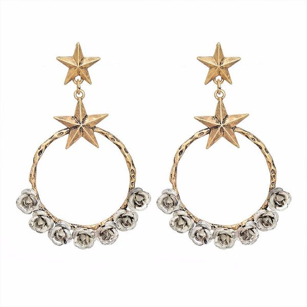 retro personality stud earrings fashion pentagonal large geometric decorative rose pattern silver gold plated earrings women jewelry gift
retro personality stud earrings fashion pentagonal large geometric decorative rose pattern silver gold plated earrings women jewelry gift