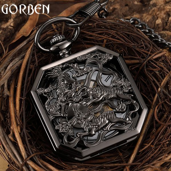 new hollow chinese ancient beast totem carving steampunk unique square skeleton dial hand-wind mechanical pocket watch fob chain, Slivery;golden
new hollow chinese ancient beast totem carving steampunk unique square skeleton dial hand-wind mechanical pocket watch fob chain, Slivery;golden