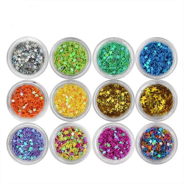 1 set stars shape holographic multi color laser nail glitter paillette sequins universe beauty decal nails tool accessories, Silver;gold
1 set stars shape holographic multi color laser nail glitter paillette sequins universe beauty decal nails tool accessories, Silver;gold