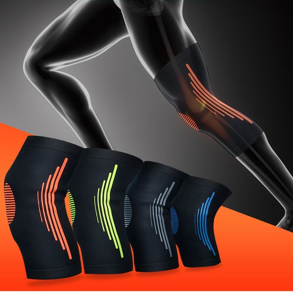 1pcs fitness running cycling knee support braces elastic sport compression knee pad pain relief for basketball volleyball, Black;gray 
1pcs fitness running cycling knee support braces elastic sport compression knee pad pain relief for basketball volleyball, Black;gray