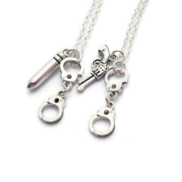 wholesale 10pcs/lot necklace women charm for jewelry gun pendant handcuff men handcuff necklace bullet gift knhpi
wholesale 10pcs/lot necklace women charm for jewelry gun pendant handcuff men handcuff necklace bullet gift knhpi