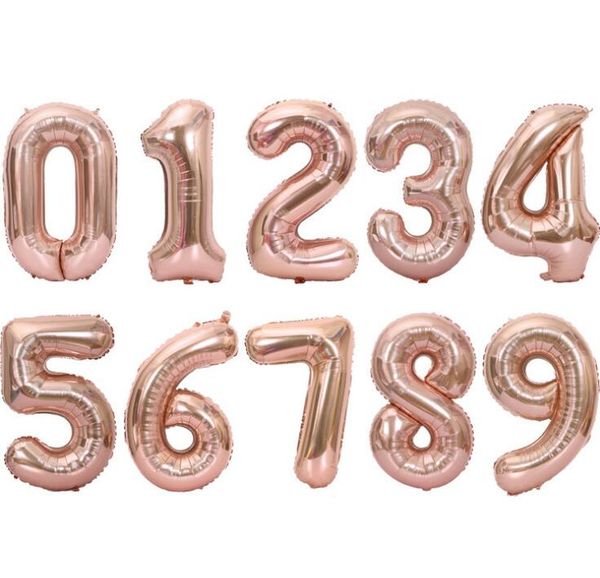 40 inches rose gold letter number foil balloons large digit helium balloons wedding ingredients birthday party supplies baby shower dhl
40 inches rose gold letter number foil balloons large digit helium balloons wedding ingredients birthday party supplies baby shower dhl