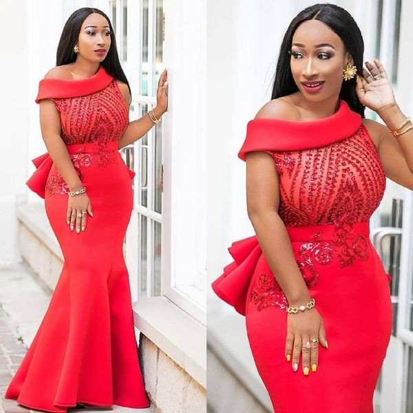 attractive red mermaid prom dresses bateau neck sequined beads peplum evening gowns satin floor length appliqued formal dress plus size, Black
attractive red mermaid prom dresses bateau neck sequined beads peplum evening gowns satin floor length appliqued formal dress plus size, Black