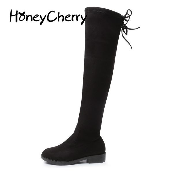 over the knee boots 2018 autumn and winter new elastic thin slim wild students flat long tube women's boots europe and america, Black
over the knee boots 2018 autumn and winter new elastic thin slim wild students flat long tube women's boots europe and america, Black