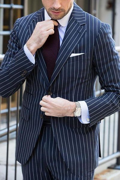 new classic design groom tuxedos two buttons blue stripe notch lapel groomsmen man suit mens wedding suits (jacket+pants+tie) 561, Black;gray
new classic design groom tuxedos two buttons blue stripe notch lapel groomsmen man suit mens wedding suits (jacket+pants+tie) 561, Black;gray