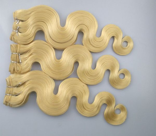 russion body wave hair weave 100% human hair bleach blonde 613# color double weft tangle shedding 3 or 4 bundles lot, dhl, Black
russion body wave hair weave 100% human hair bleach blonde 613# color double weft tangle shedding 3 or 4 bundles lot, dhl, Black