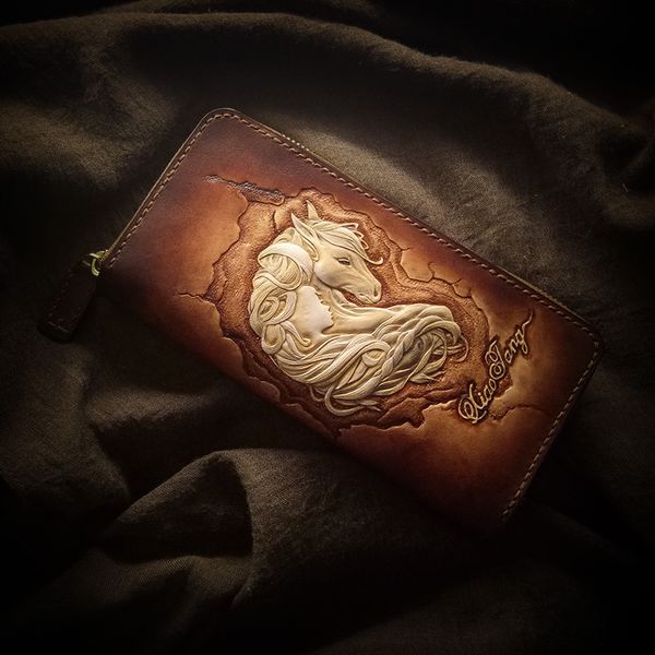 handmade wallets original design carving prince charming purses women long clutch vegetable tanned leather wallet gift, Red;black
handmade wallets original design carving prince charming purses women long clutch vegetable tanned leather wallet gift, Red;black