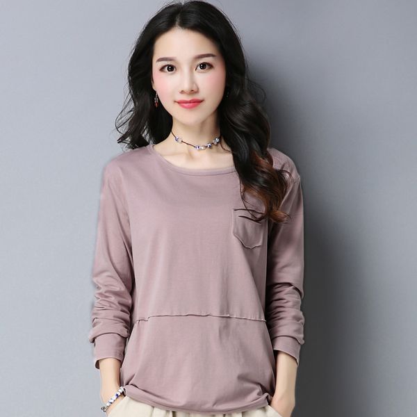 wholesale 2018 new autumn winter selling women's fashion casual t shirt lady beautiful nice g93, White
wholesale 2018 new autumn winter selling women's fashion casual t shirt lady beautiful nice g93, White