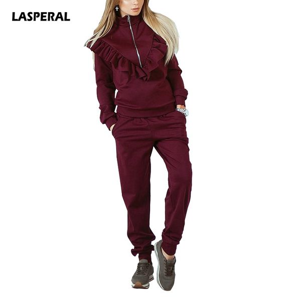 wholesale-lasperal 2 piece tracksuit winter thick high collar ruffle pullover hoodie+pant women suit athleisure set running set sweat suit, Black;blue
wholesale-lasperal 2 piece tracksuit winter thick high collar ruffle pullover hoodie+pant women suit athleisure set running set sweat suit, Black;blue