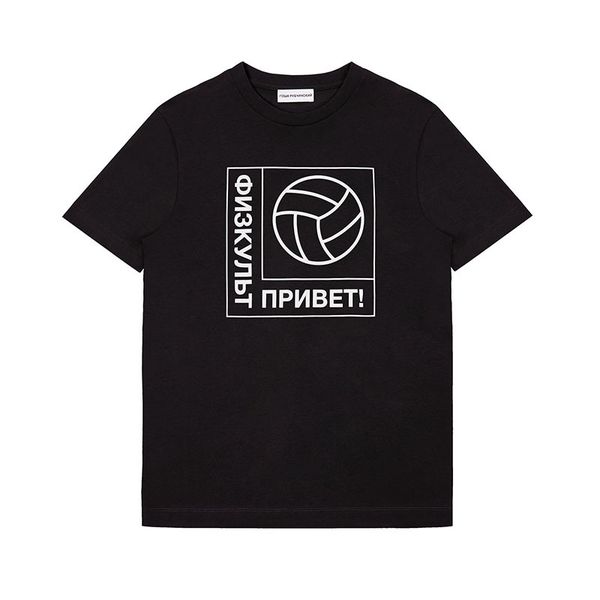 men women gosha volleyball printed casual designer tshirts summer male female crew neck short sleeve solid color tees, White;black
men women gosha volleyball printed casual designer tshirts summer male female crew neck short sleeve solid color tees, White;black
