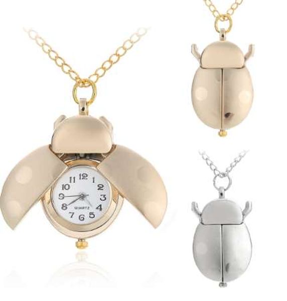 gold/silver beetle pocket watch womens girl small animal necklace pendant quartz shellhard ladybug fob pocket watch with chain, Slivery;golden
gold/silver beetle pocket watch womens girl small animal necklace pendant quartz shellhard ladybug fob pocket watch with chain, Slivery;golden