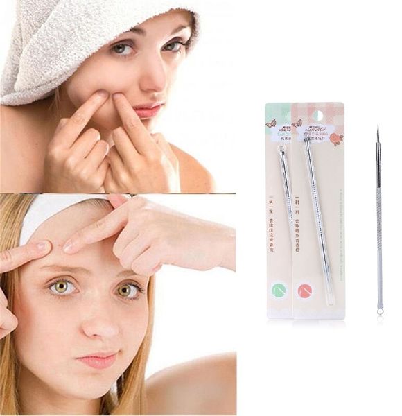 Facial Blackhead Remover Stainless Steel Acne Needle Comedone Extractor Face Pimple Blemish Acne Removal Pin Needle Care