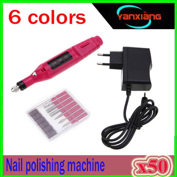 50pcs electric nail drill machine art salon manicure file polish tool+6 bits pedicure 20000rpm (100v~240v) dhl xu-mj-2
50pcs electric nail drill machine art salon manicure file polish tool+6 bits pedicure 20000rpm (100v~240v) dhl xu-mj-2