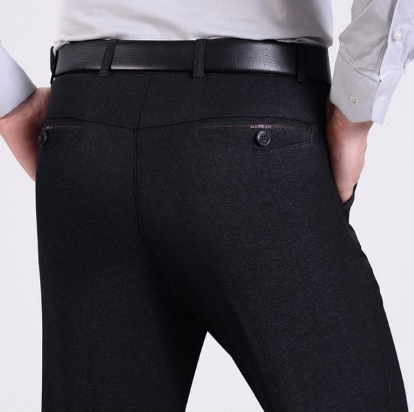 2018 autumn winter men's leisure men's trousers middle-aged old men business straight suit pants plus size 40, Black
2018 autumn winter men's leisure men's trousers middle-aged old men business straight suit pants plus size 40, Black