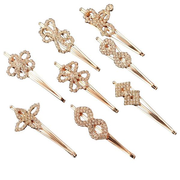 12pc small rhinestone crystal hairpins crown heart flower shape clips hair snaps for wedding birthday festival c18110801, Golden;white
12pc small rhinestone crystal hairpins crown heart flower shape clips hair snaps for wedding birthday festival c18110801, Golden;white