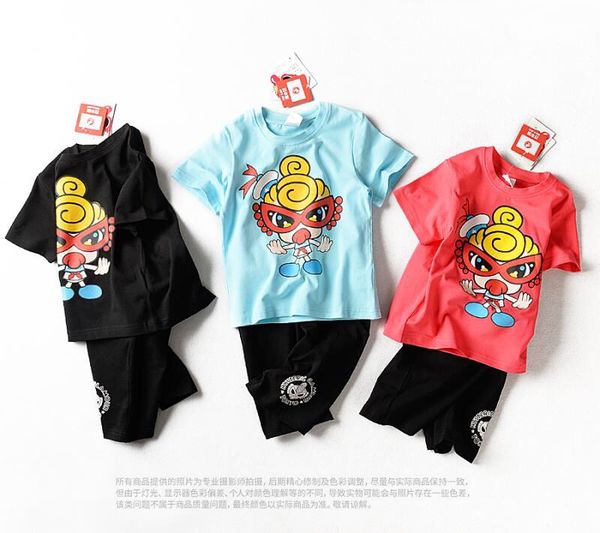 childrens summer 2018 new clothing short-sleeved suit korean boy summer shorts two sets of tide1602, White
childrens summer 2018 new clothing short-sleeved suit korean boy summer shorts two sets of tide1602, White