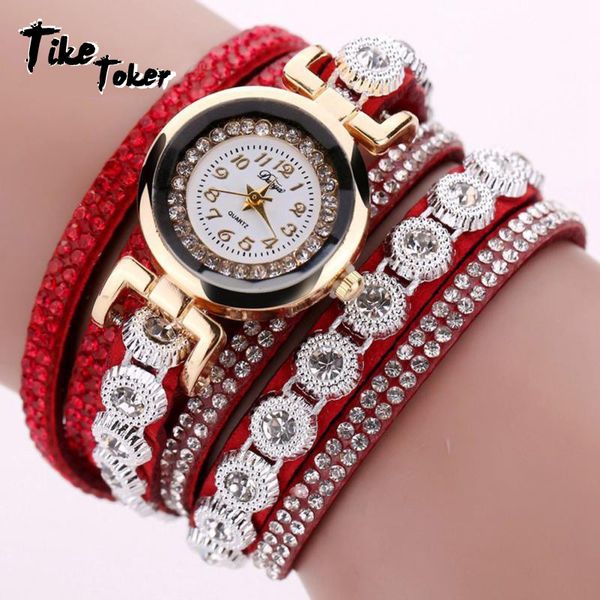 tike toker,watch 2018 relogio masculino women quartz women pu leather rhinestone watch bracelet watches hours horas leather 8, Slivery;brown
tike toker,watch 2018 relogio masculino women quartz women pu leather rhinestone watch bracelet watches hours horas leather 8, Slivery;brown