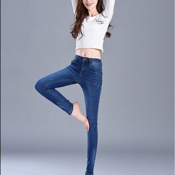 wholesale-elegant skinny woman jeans denim slim pencil pants warm high waist jeans femme women trousers washed casual skinny pantslc1, Blue
wholesale-elegant skinny woman jeans denim slim pencil pants warm high waist jeans femme women trousers washed casual skinny pantslc1, Blue