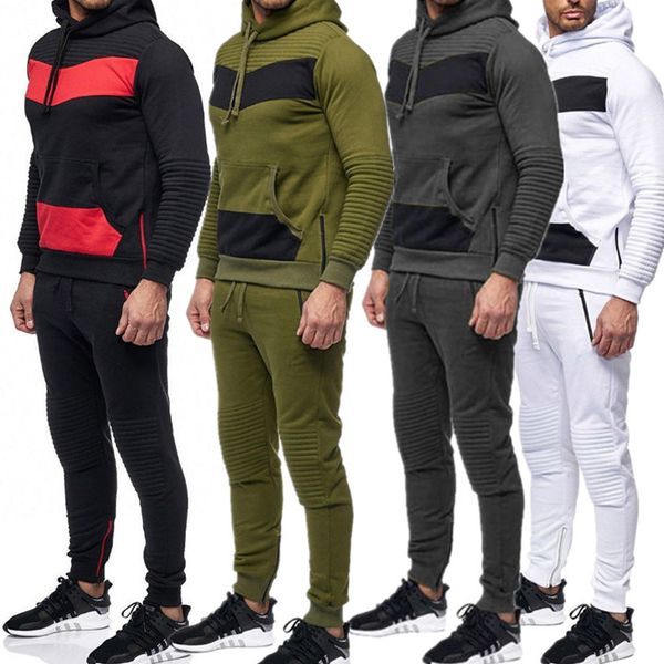 brand europe and the united states men's casual sports sweater trousers set body fitness hoodie personality stripe stitching, Gray
brand europe and the united states men's casual sports sweater trousers set body fitness hoodie personality stripe stitching, Gray