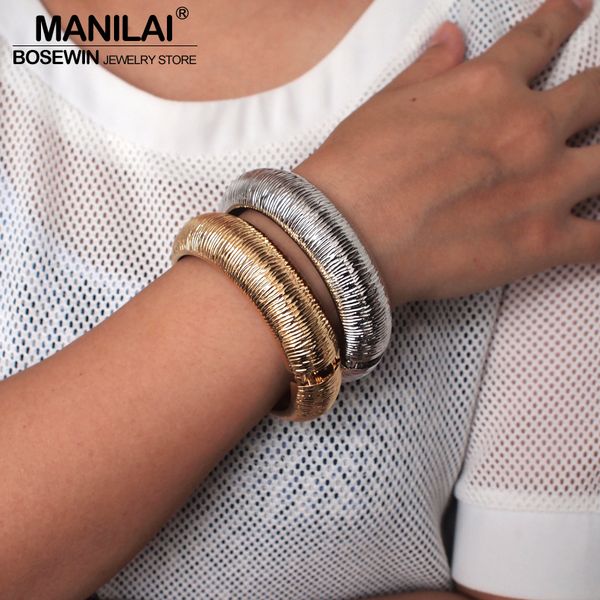 manilai unique rough surface metal bangles bracelets women punk fashion geometric statement cuff bracelets female jewelry, Black
manilai unique rough surface metal bangles bracelets women punk fashion geometric statement cuff bracelets female jewelry, Black