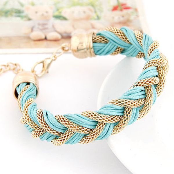 lemoer european fashion style gold chunky snake chain with rope braided chain & link bracelet summer colors jewelry, Black
lemoer european fashion style gold chunky snake chain with rope braided chain & link bracelet summer colors jewelry, Black