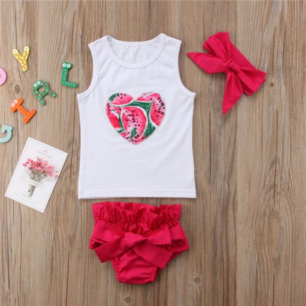 2018 new summer cotton newborn watermelon 2pcs baby girl white heart vest watermelon +red shorts+headband kids outfits
2018 new summer cotton newborn watermelon 2pcs baby girl white heart vest watermelon +red shorts+headband kids outfits