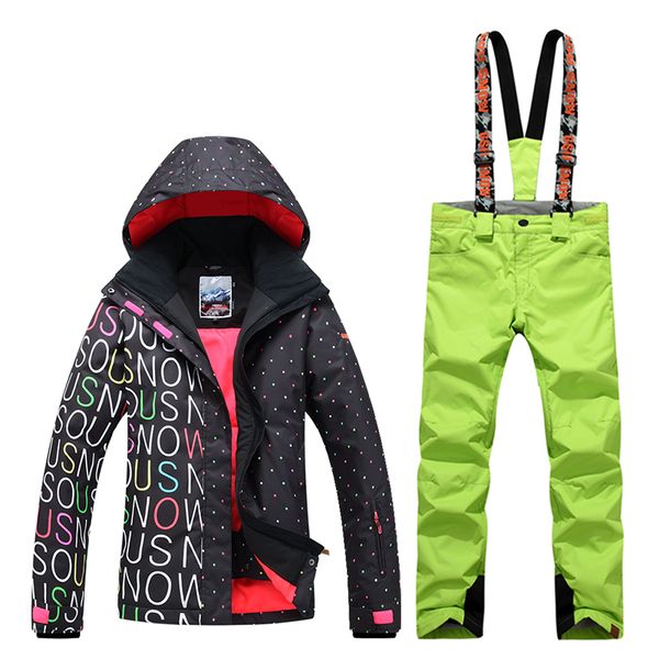 gsousnow winter female new ski suit, waterproof, warm, breathable, mountaineering assault clothing, single, double black plate
gsousnow winter female new ski suit, waterproof, warm, breathable, mountaineering assault clothing, single, double black plate