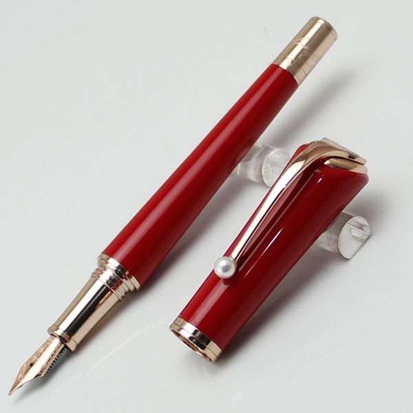 Luxury High Quality Red and Rose gold Muses Marilyn Monroe Fashion Lady signature Fountain pen with Pearl Clip for Love
Luxury High Quality Red and Rose gold Muses Marilyn Monroe Fashion Lady signature Fountain pen with Pearl Clip for Love