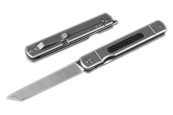 Folding Pocket Knife D2 Blade Titanium Carbon Fiber Handle Tanto Point EDC Survival gear Outdoor Hunting Knives Xmas Gift P520Q
Folding Pocket Knife D2 Blade Titanium Carbon Fiber Handle Tanto Point EDC Survival gear Outdoor Hunting Knives Xmas Gift P520Q