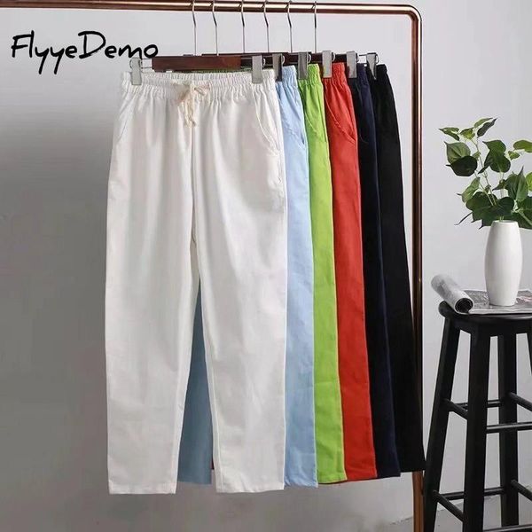 xl - 4xl plus size 2018 fashion summer skinny women candy colors loose pencil pants cotton linen pocket elastic waist trousers, Black;white
xl - 4xl plus size 2018 fashion summer skinny women candy colors loose pencil pants cotton linen pocket elastic waist trousers, Black;white