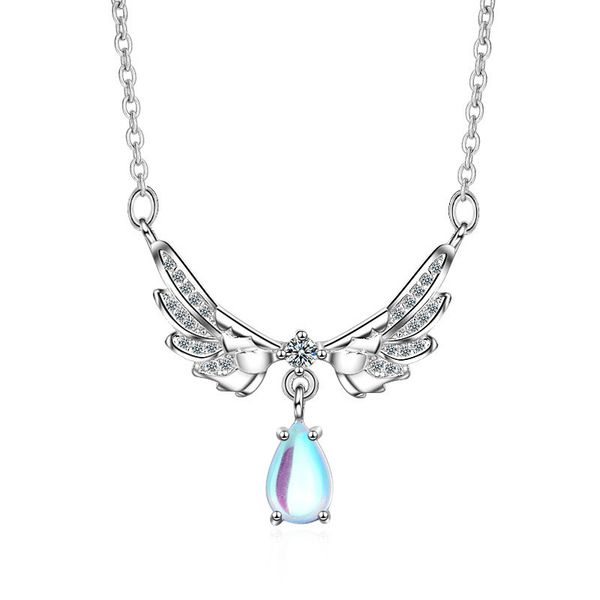 necklace female wings moon stone clavicle chain zircon wing waterdrop pendant necklaces for women girls christmas gifts xz, Silver
necklace female wings moon stone clavicle chain zircon wing waterdrop pendant necklaces for women girls christmas gifts xz, Silver