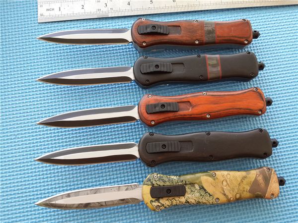 BM double action out the front auto knives G10 Handle 440C steel black finish Plain Tactical knife with nylon sheath
BM double action out the front auto knives G10 Handle 440C steel black finish Plain Tactical knife with nylon sheath