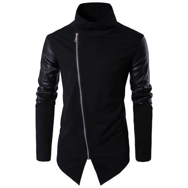 helisopus autumn men jackets winter coat pu leather long sleeve turtlrneck jackets slim casual men's moto style knitted, Black;brown
helisopus autumn men jackets winter coat pu leather long sleeve turtlrneck jackets slim casual men's moto style knitted, Black;brown