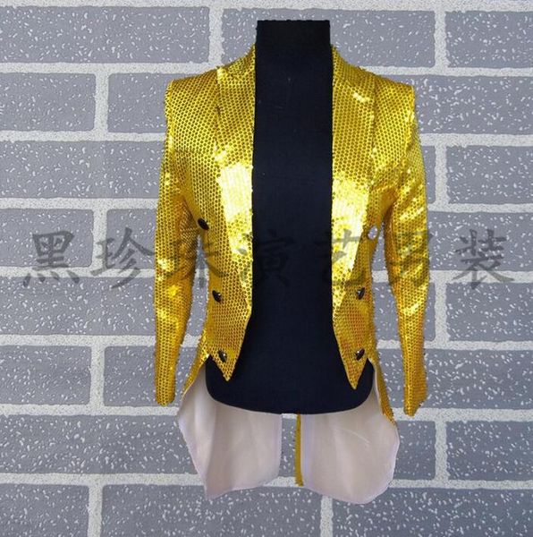 men tuxedo suits designs stage costumes singers mens sequin blazer dance jacket mens formal dress punk performance wear yellow, White;black
men tuxedo suits designs stage costumes singers mens sequin blazer dance jacket mens formal dress punk performance wear yellow, White;black