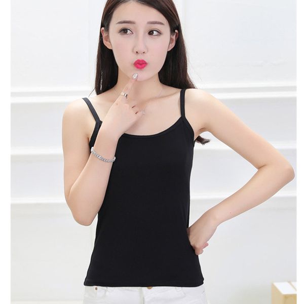 very soft spaghetti camisole white modal tank women solid camis casual vest short summer tank breathable, Black;white
very soft spaghetti camisole white modal tank women solid camis casual vest short summer tank breathable, Black;white