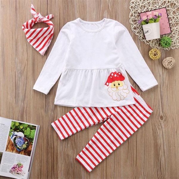cute kids santa claus set baby girls christmas clothing sets t-shirt +striped long pants +headband/scarf children xmas outfits clothes, White
cute kids santa claus set baby girls christmas clothing sets t-shirt +striped long pants +headband/scarf children xmas outfits clothes, White