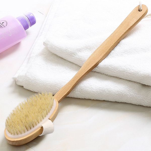 41cm natural wood & boar bristle bath brush shower massage brush body with long handle
41cm natural wood & boar bristle bath brush shower massage brush body with long handle