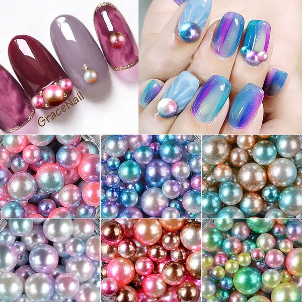 pandahall 1box mixed size mermaid beads nail art magic gradient glitter round ball pearl cute 3d nail rhinestones decorations, Silver;gold
pandahall 1box mixed size mermaid beads nail art magic gradient glitter round ball pearl cute 3d nail rhinestones decorations, Silver;gold