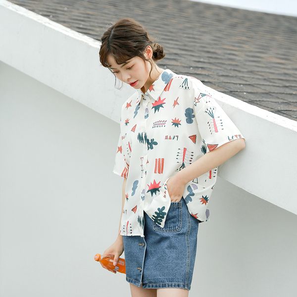 summer fashion cartoon print shirt blouse women korean style harajuku short sleeve casual vintage ladies blusas mujer, White
summer fashion cartoon print shirt blouse women korean style harajuku short sleeve casual vintage ladies blusas mujer, White